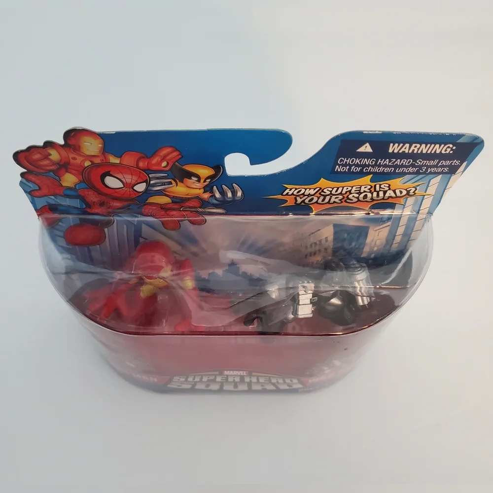 Marvel Super Hero Squad Iron Man & War Machine Figure Set 2019 2-Pk NIB *READ*